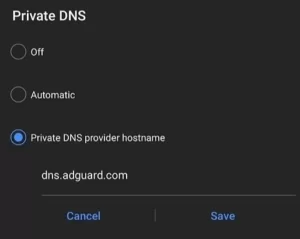 A visual representation of DNS.AdGuard.com blocking ads within various applications and games on an Android device.